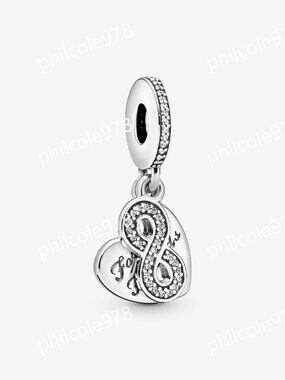 Pandora Forever Friends Heart Dangle Charm